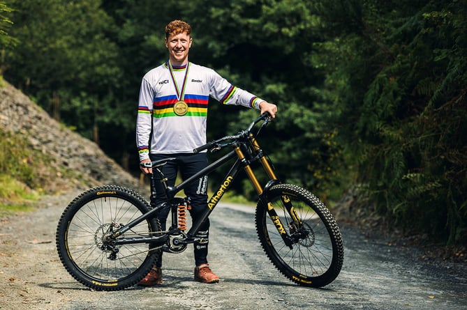 Machynlleth's Atherton Bikes marks Charlie Hatton's landmark World
